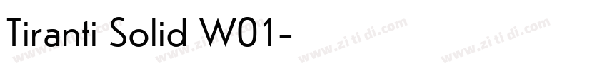 Tiranti Solid W01字体转换